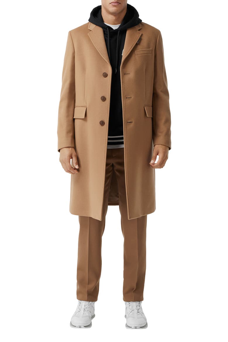 Hawkhurst TB Button Wool & Cashmere Coat, Alternate, color, CAMEL