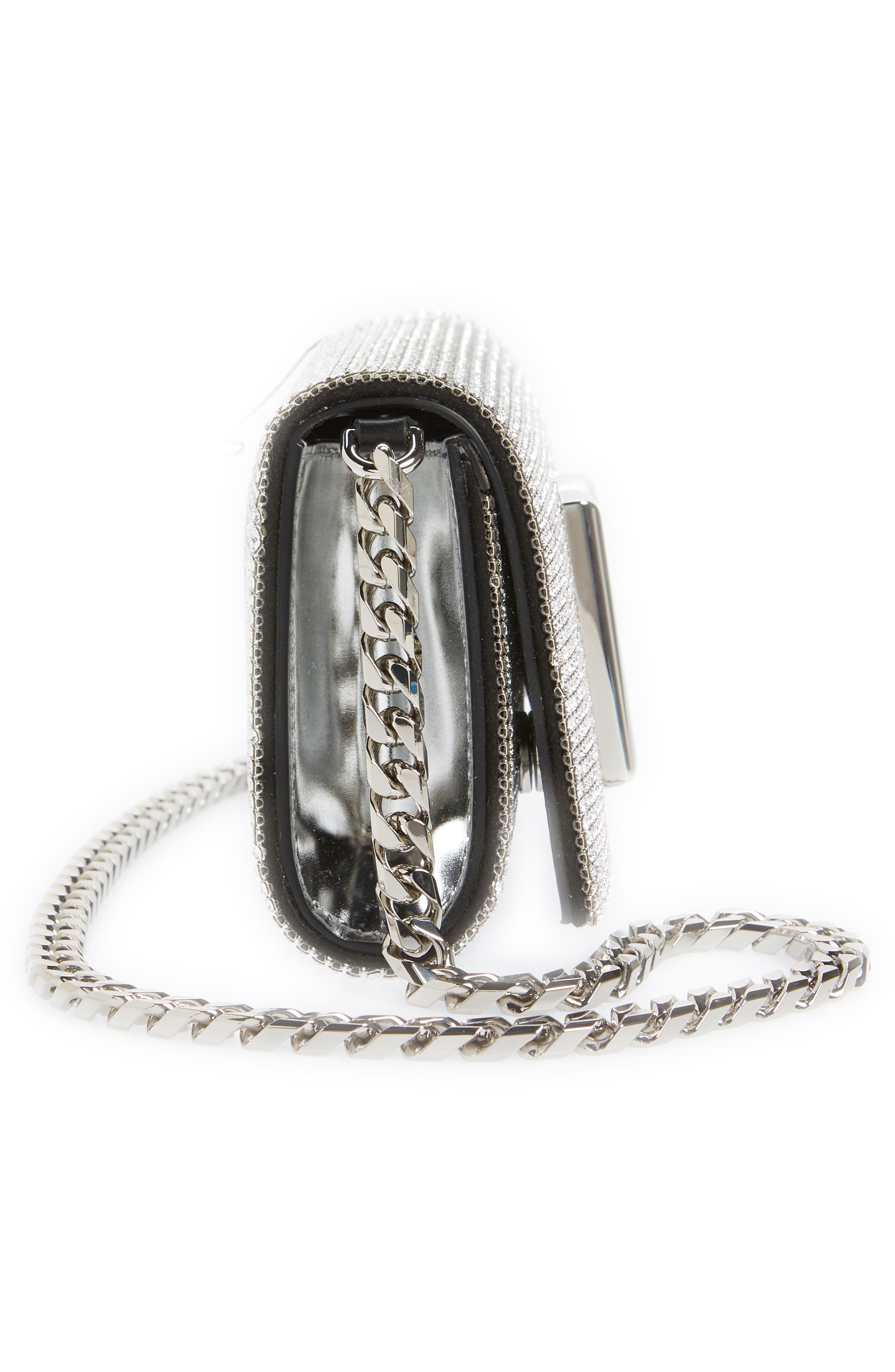 Dolce&Gabbana DG Logo Crystal Mesh Shoulder Bag, Alternate, color, 