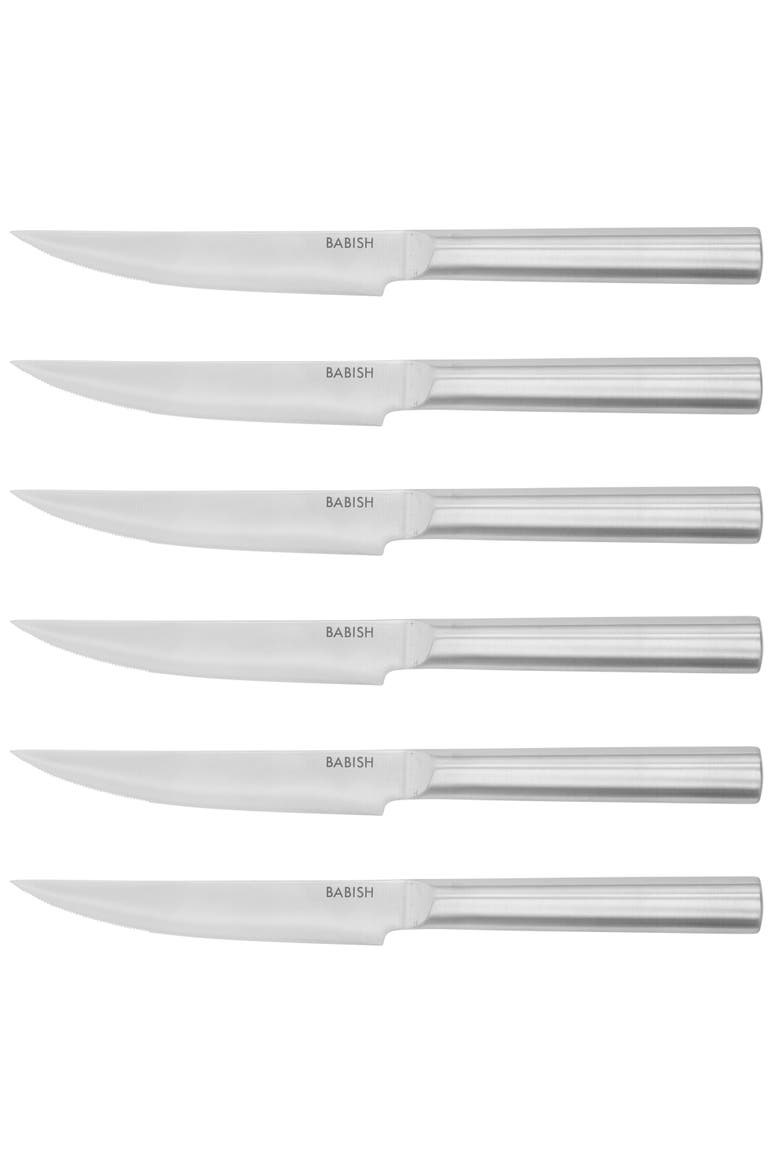 15-Piece High Carbon German Steel Full Tang Forged Knife Block Set, Alternate, color, Stainless Steel