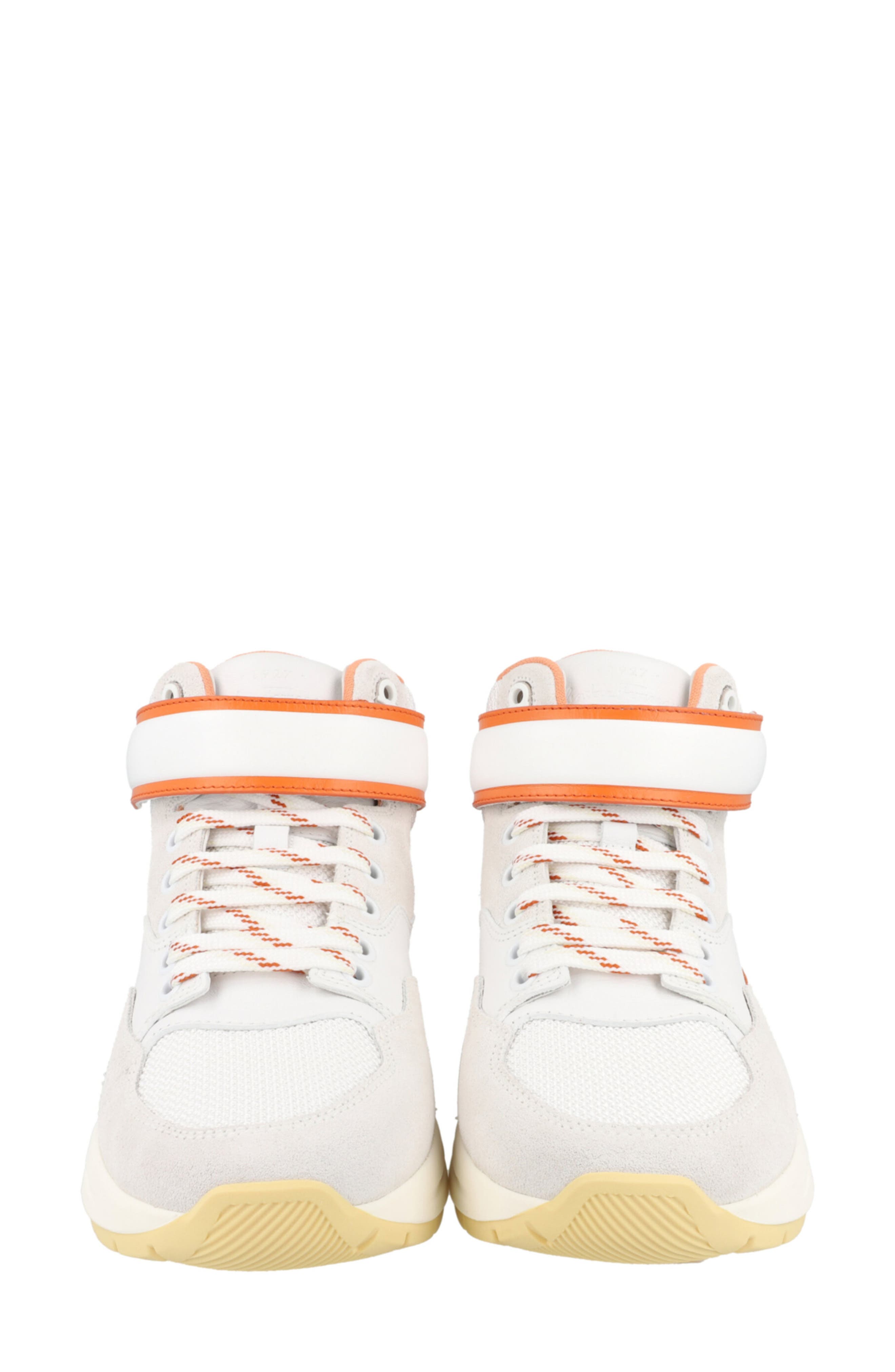 FERRAGAMO Cosma High Top Sneaker, Alternate, color, White/ Orange