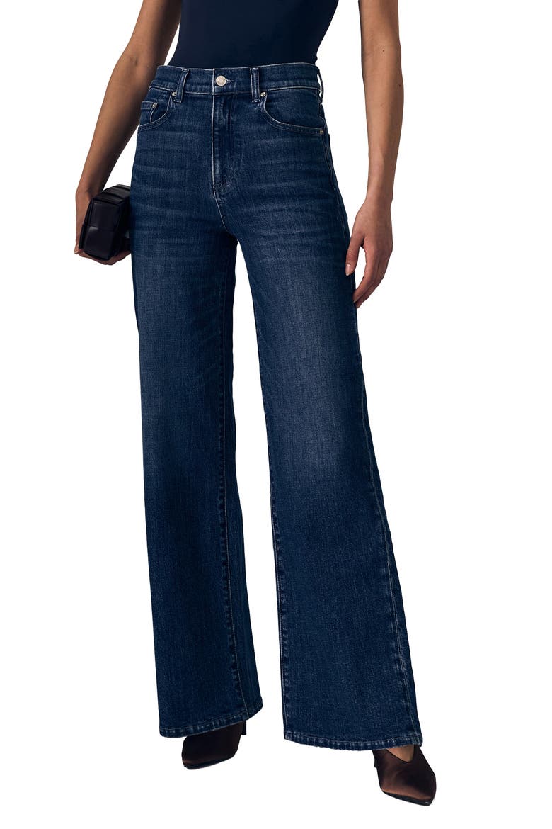 Petite Column High Waist Wide Leg Jeans, Main, color, LONDON CALLING
