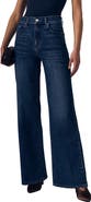 LE JEAN Petite Column High Waist Wide Leg Jeans