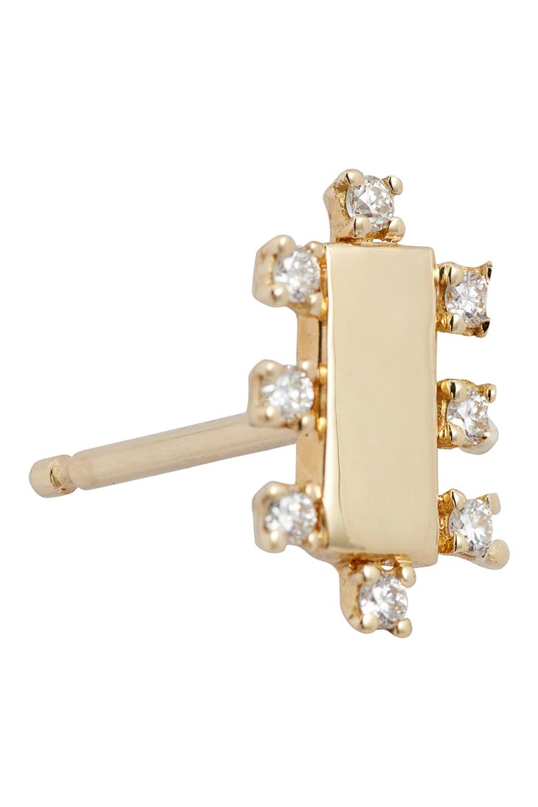 Kiera Scattered Diamond Stud Earrings (Nordstrom Exclusive), Alternate, color, YELLOW GOLD/ DIAMOND