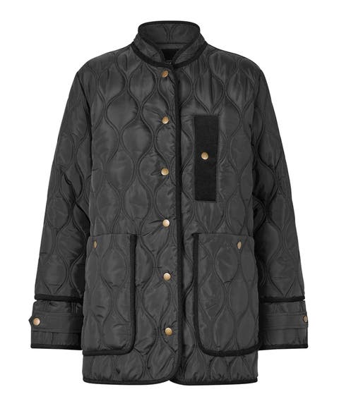 Long Sleeve Padded High Neck Coat