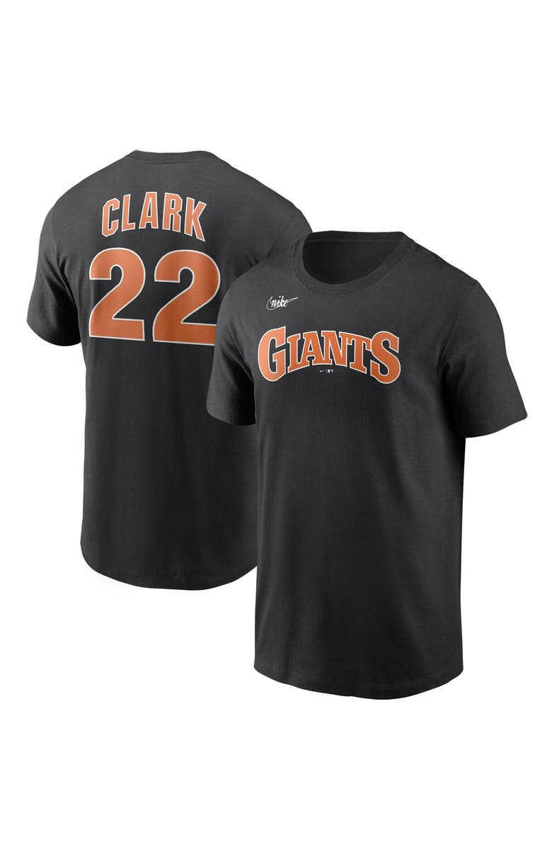 Nike Men's Nike Will Clark Black San Francisco Giants Cooperstown Collection Name & Number T-Shirt, Main, color, 