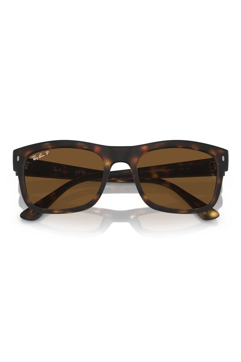 56mm Polarized Square Sunglasses, Alternate, color, MATTE HVNA