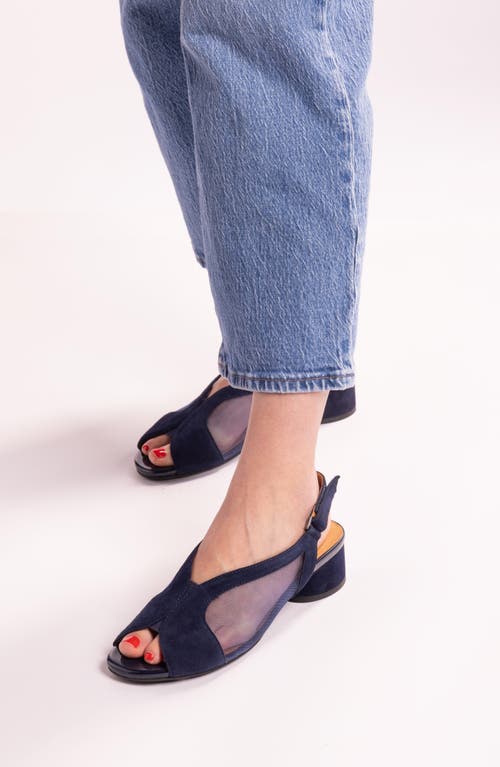 L'amour Des Pieds Estefana Slingback Sandal In Dark Blue