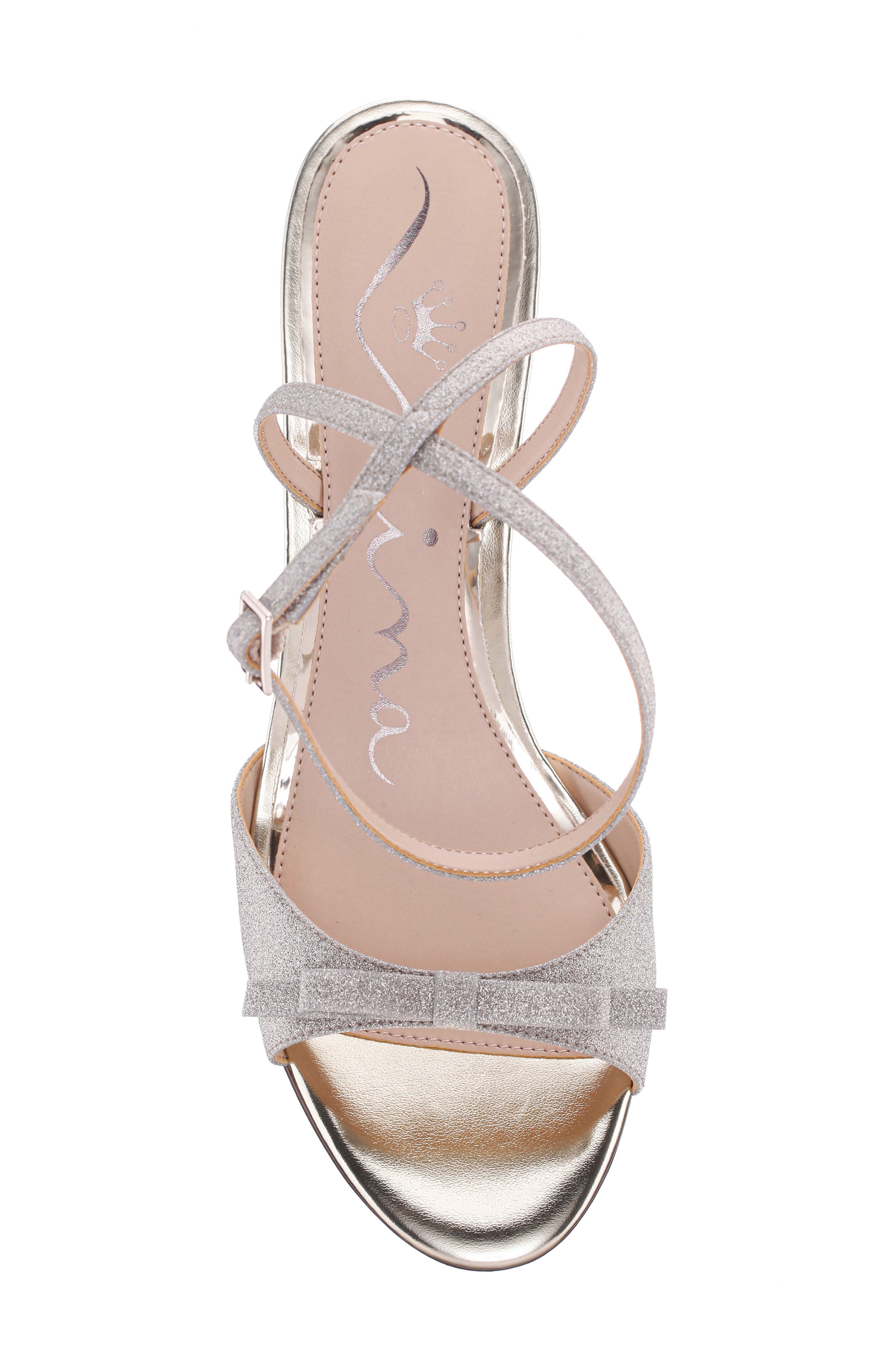 Nina Vicci Ankle Strap Sandal, Alternate, color, Platino