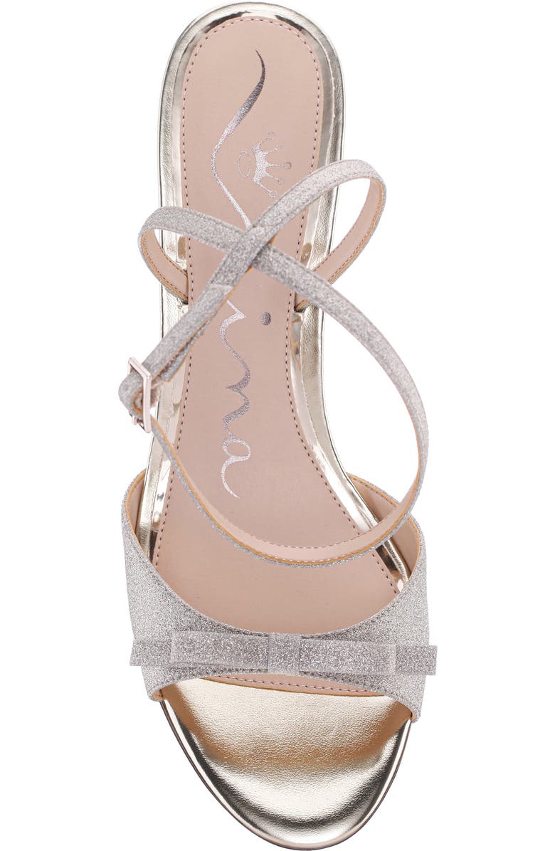 Nina Vicci Ankle Strap Sandal, Alternate, color, Platino