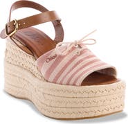 Chloé Isla Espadrille Platform Wedge Sandal