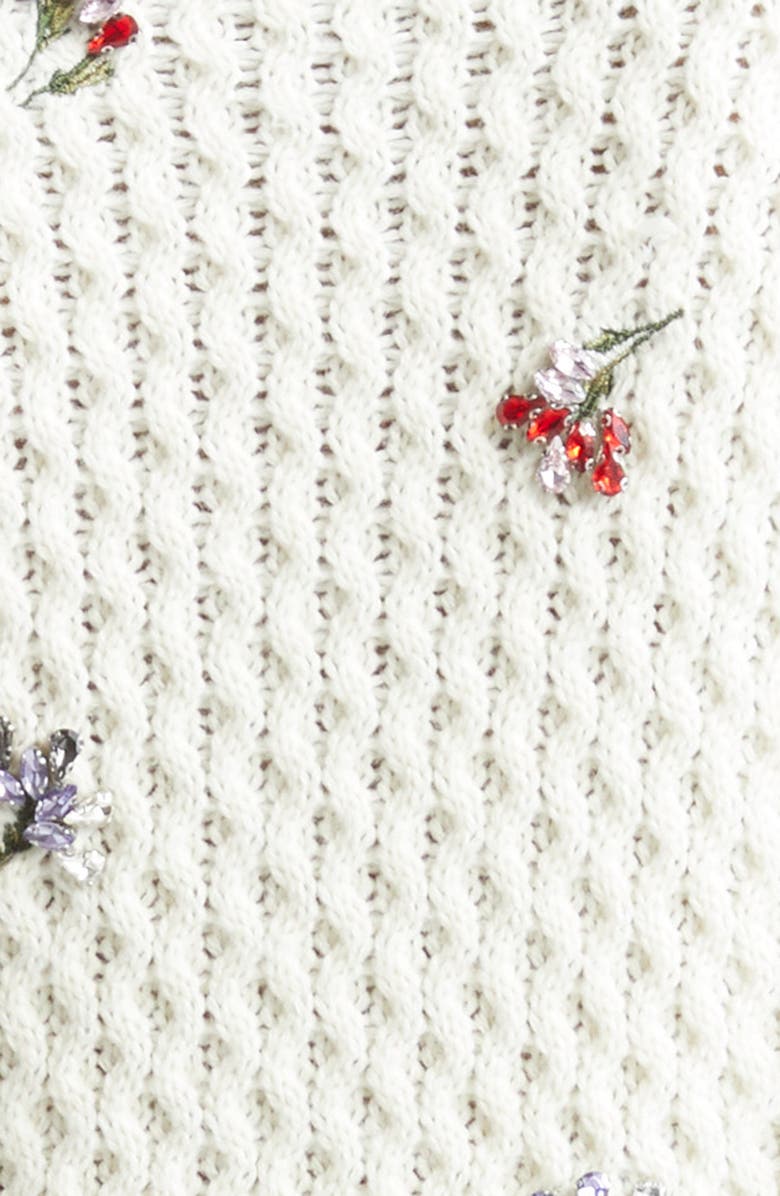 Cinq à Sept Rasa Beaded Cardigan, Alternate, color, Ivory