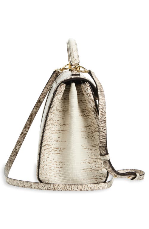 Demellier Medium Paris Leather Top Handle Bag In Brown