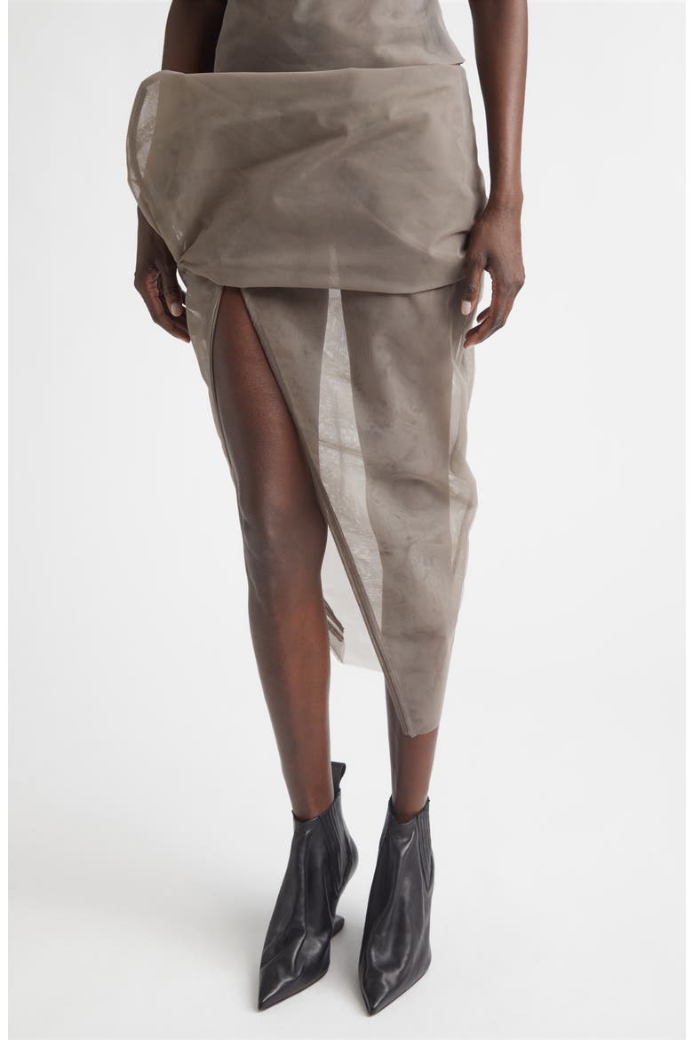 Sculpted Tulle Skirt, Alternate, color, DUST