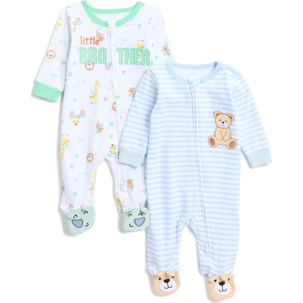 Shop Koala Baby 2-pack Assorted Sleep & Play Footies In White Multi
