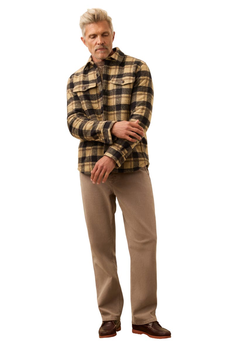 Faherty Range Fleece Lined Shirt Jacket, Alternate, color, Shadow Earth Plaid