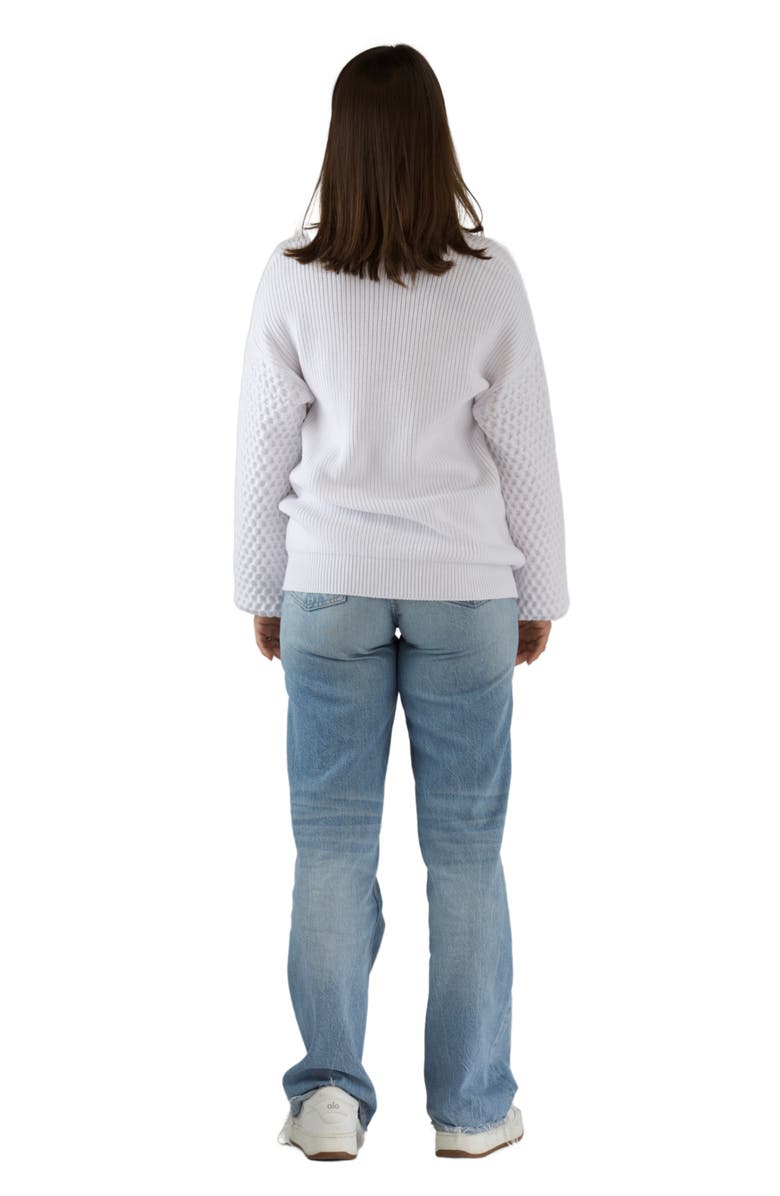 Mia Belle Girls All My Love Heart Sweater, Alternate, color, White