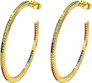 DLORIA Rainbow Hoop Earrings