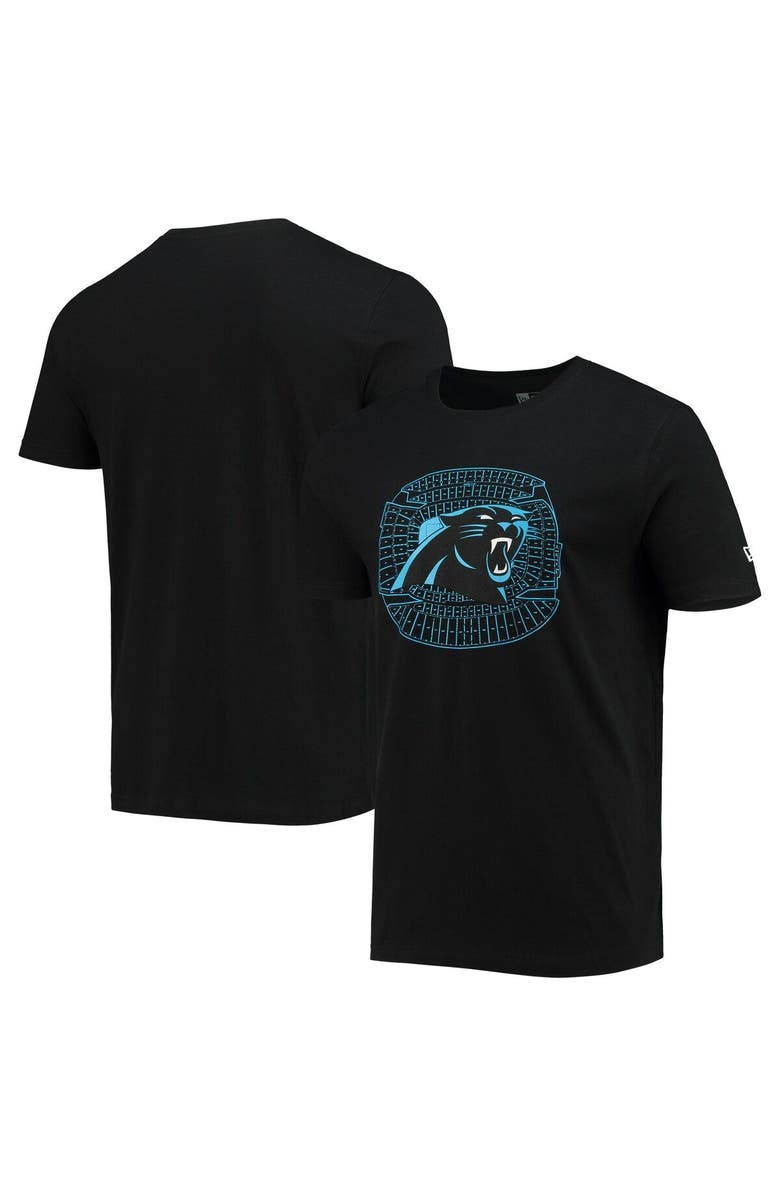 New Era Men's New Era Black Carolina Panthers Stadium T-Shirt, Main, color, 