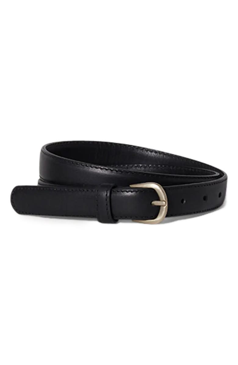 Janessa Leoné Zana Leather Belt, Alternate, color, Black