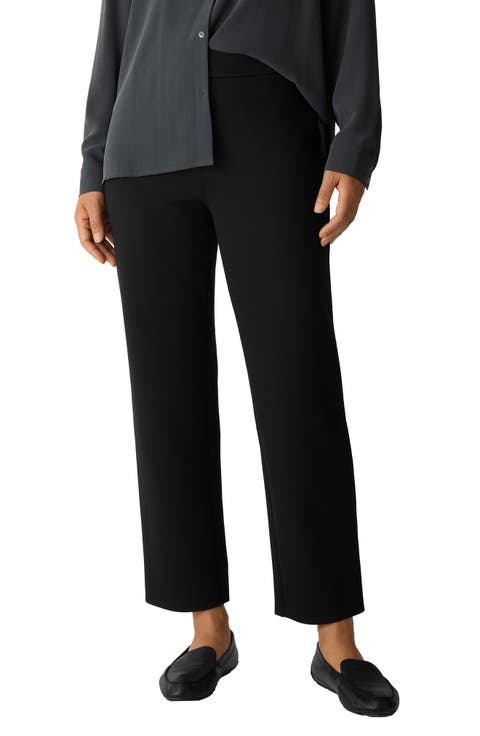 Double Knit Lantern Ankle Pants