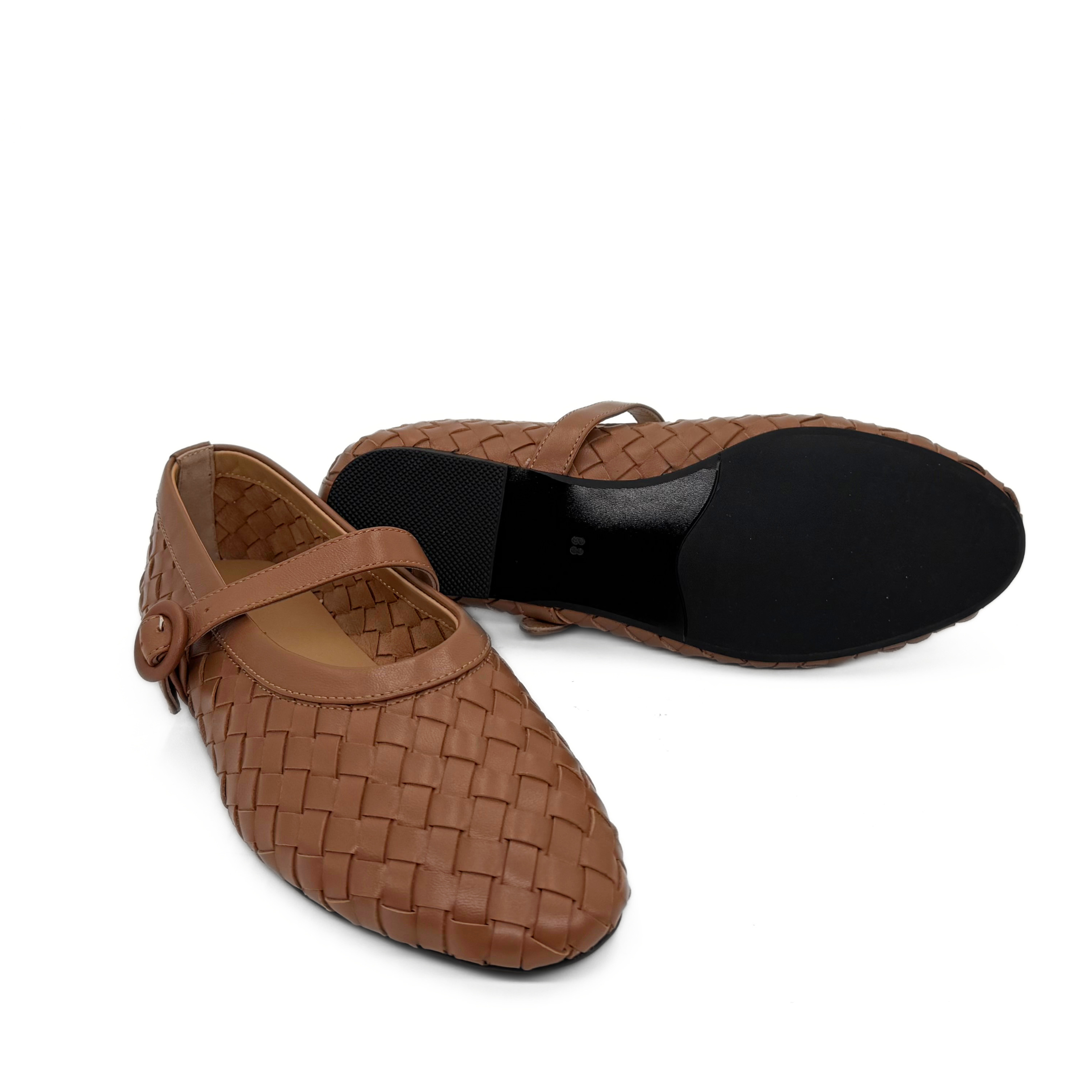 Rena Woven Mary Janes, Alternate, color, Tan
