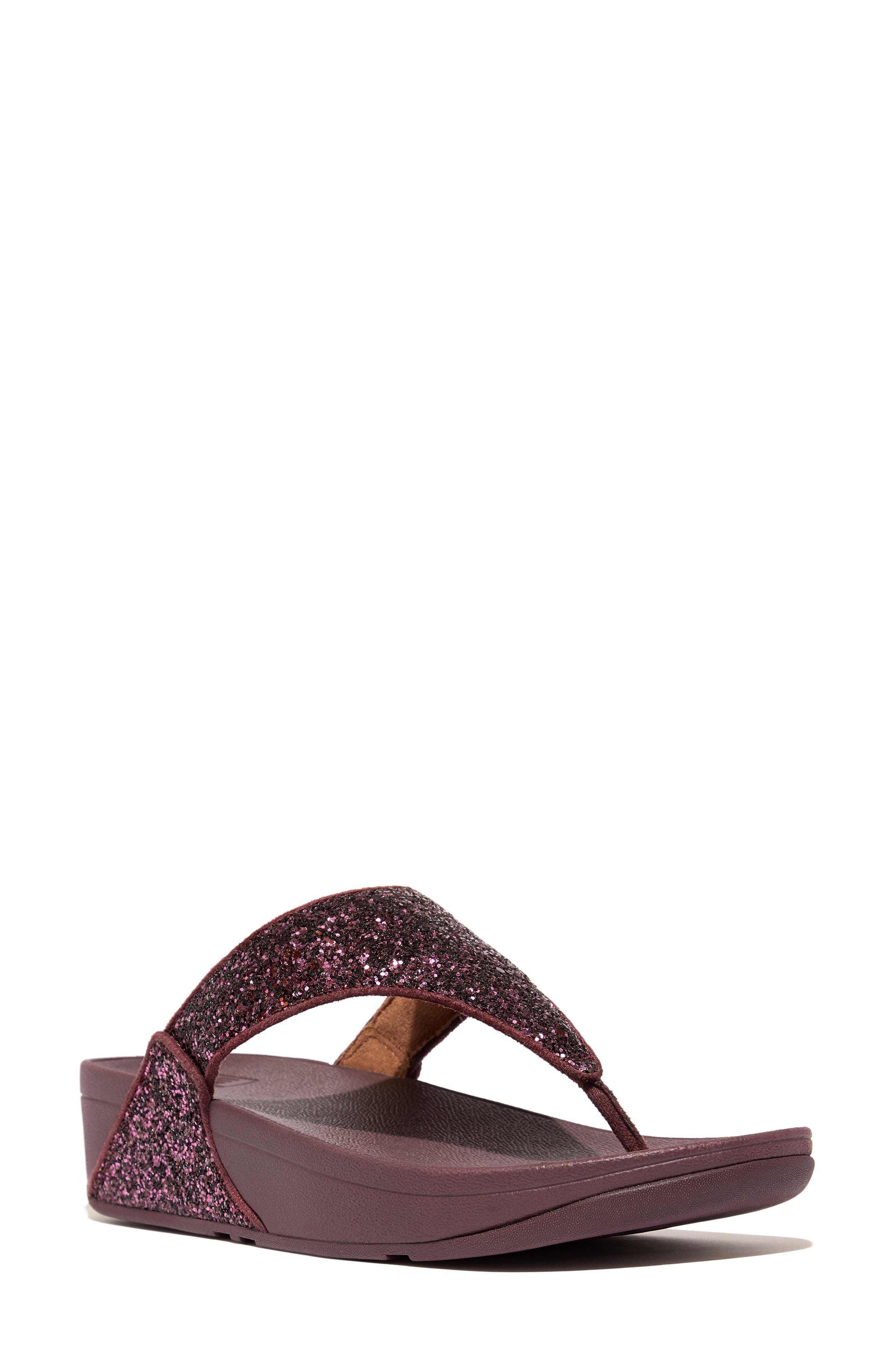 FitFlop Lulu Embellished Platform Wedge Flip Flop, Main, color, 