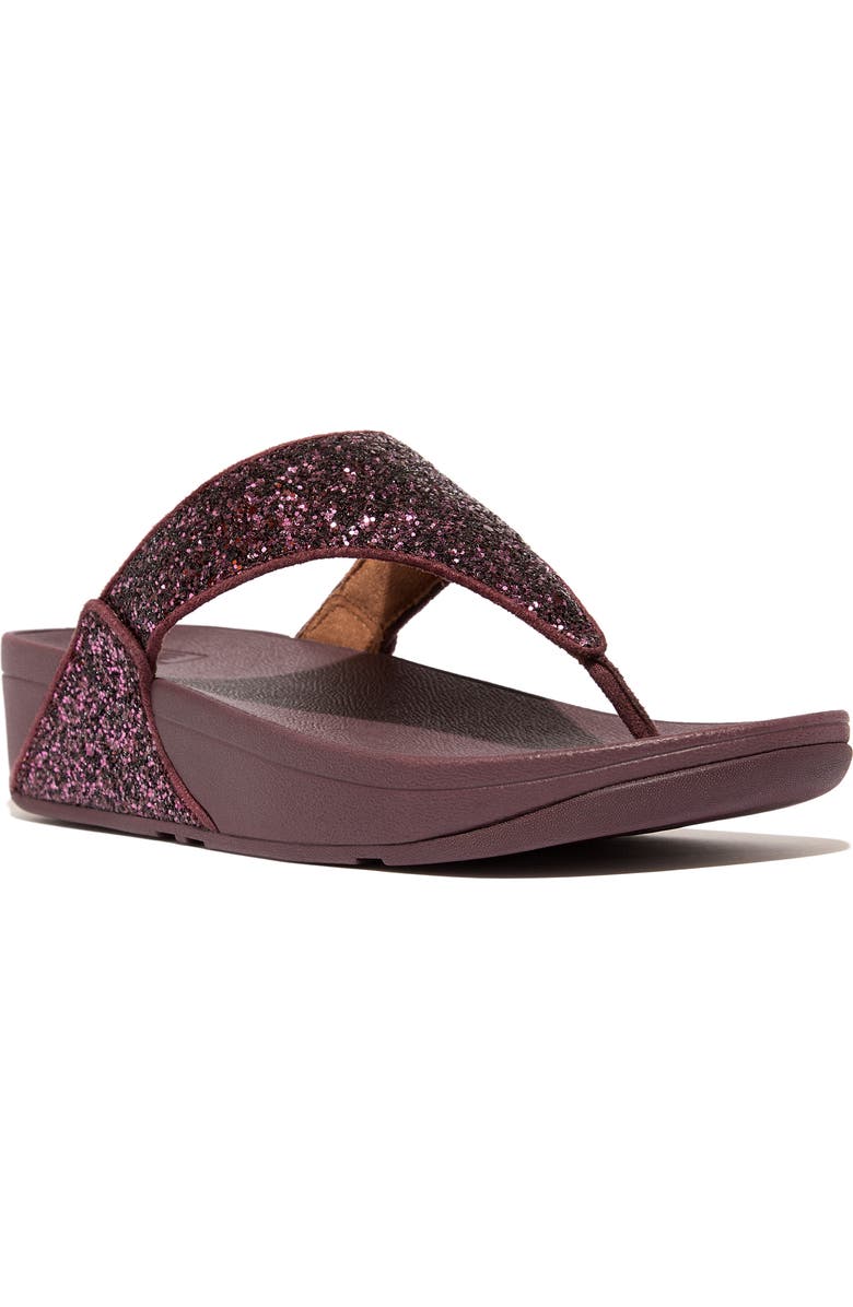 FitFlop Lulu Embellished Platform Wedge Flip Flop, Main, color,