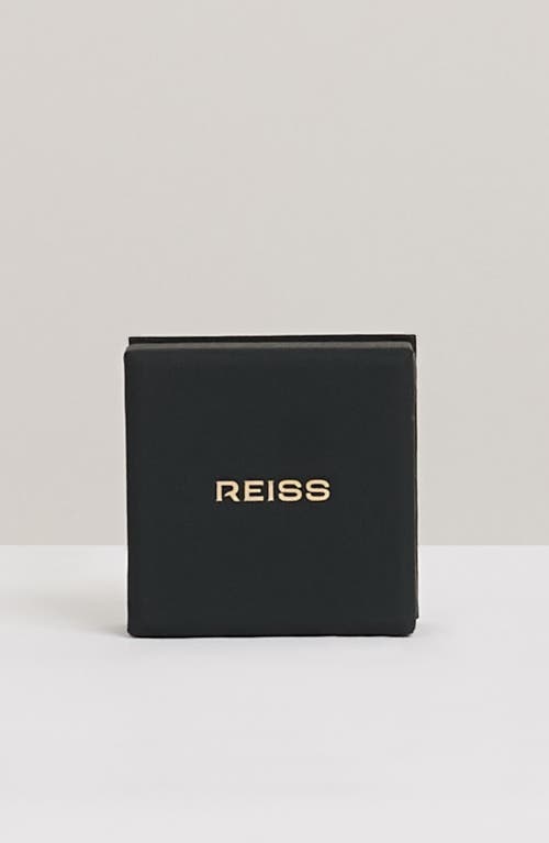 Reiss Myles Modern Cuff Bracelet In Silver Tone/clear Crystal