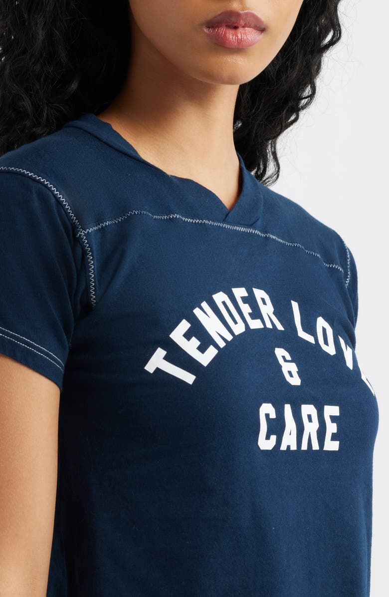 Bella Venice The TLC Crop Graphic T-Shirt, Alternate, color, Navy