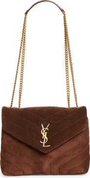 Saint Laurent Small Lou Suede Crossbody Bag