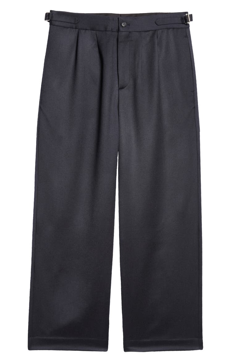 Numerals Wool Trousers, Alternate, color, NAVY