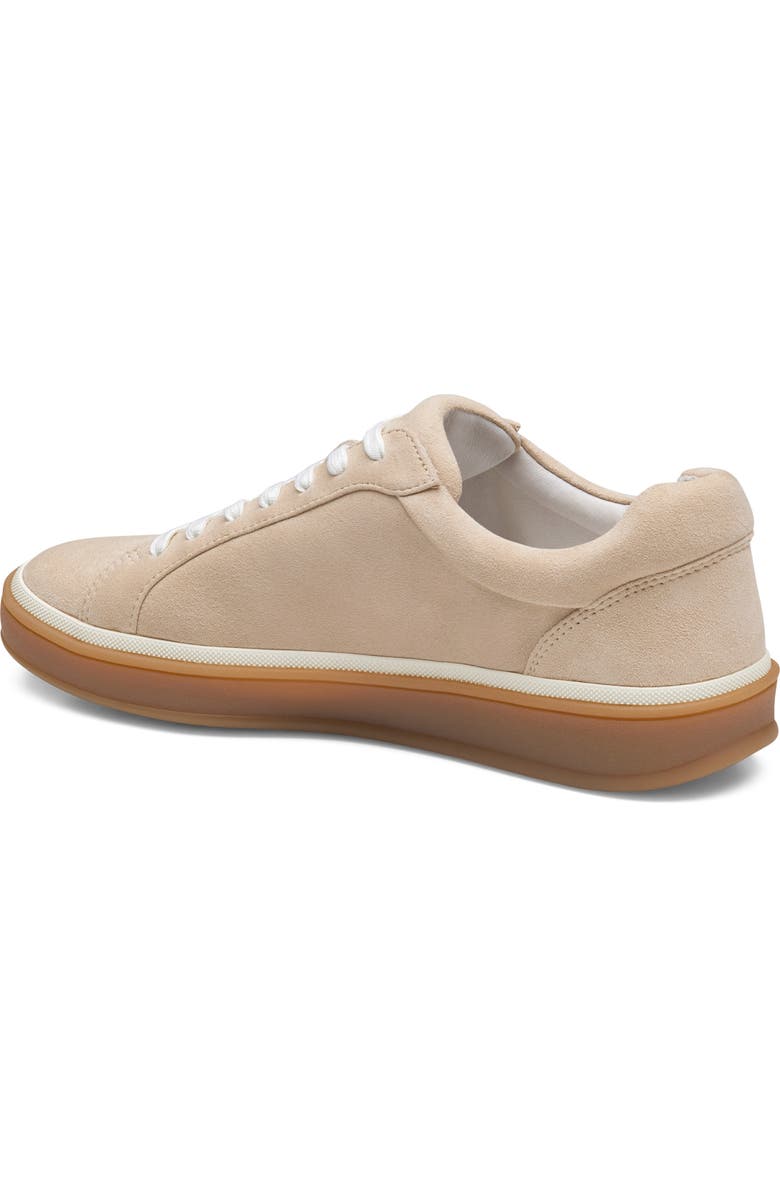 Johnston & Murphy Ashley Sneaker, Alternate, color, Sand Kid Suede
