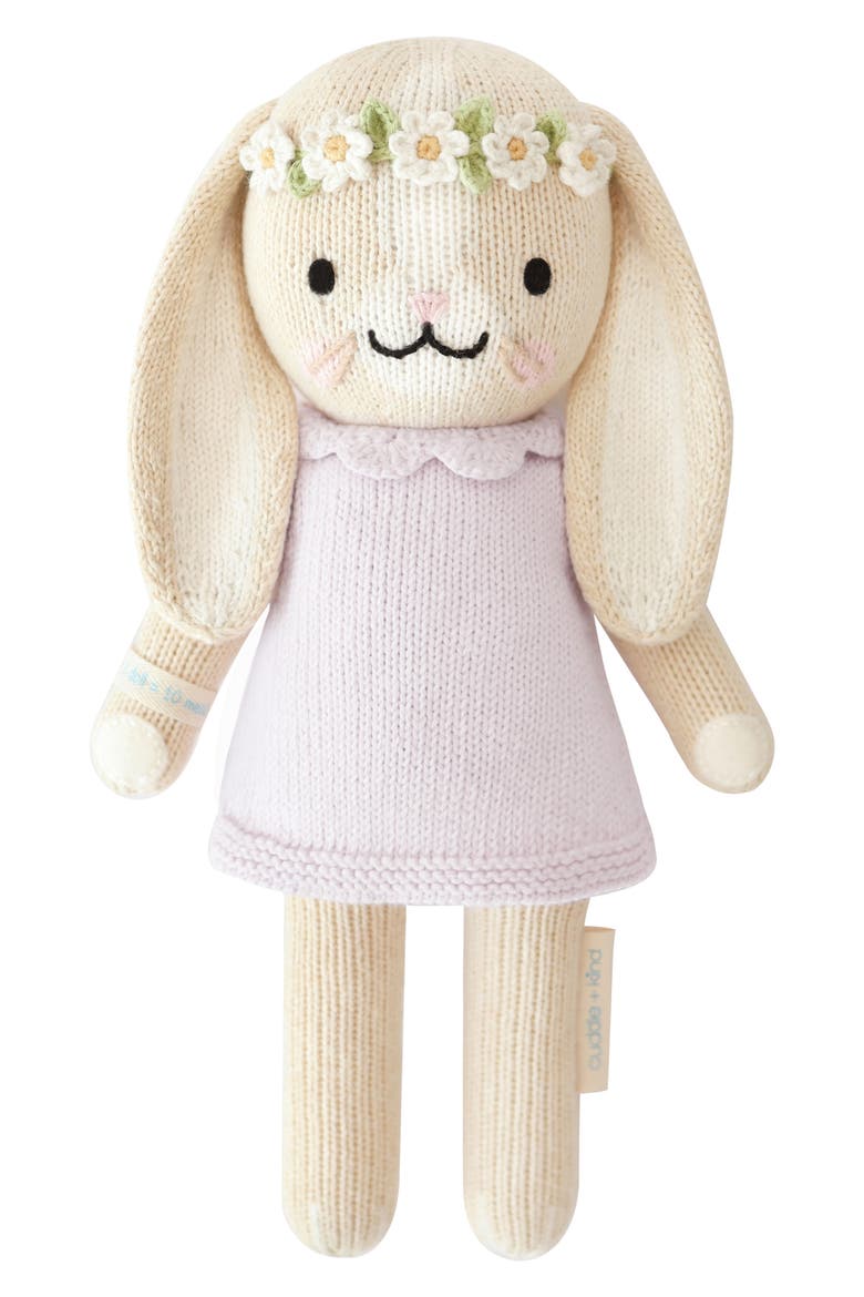 Little Hannah the Bunny Stuffed Animal, Main, color, VIOLET