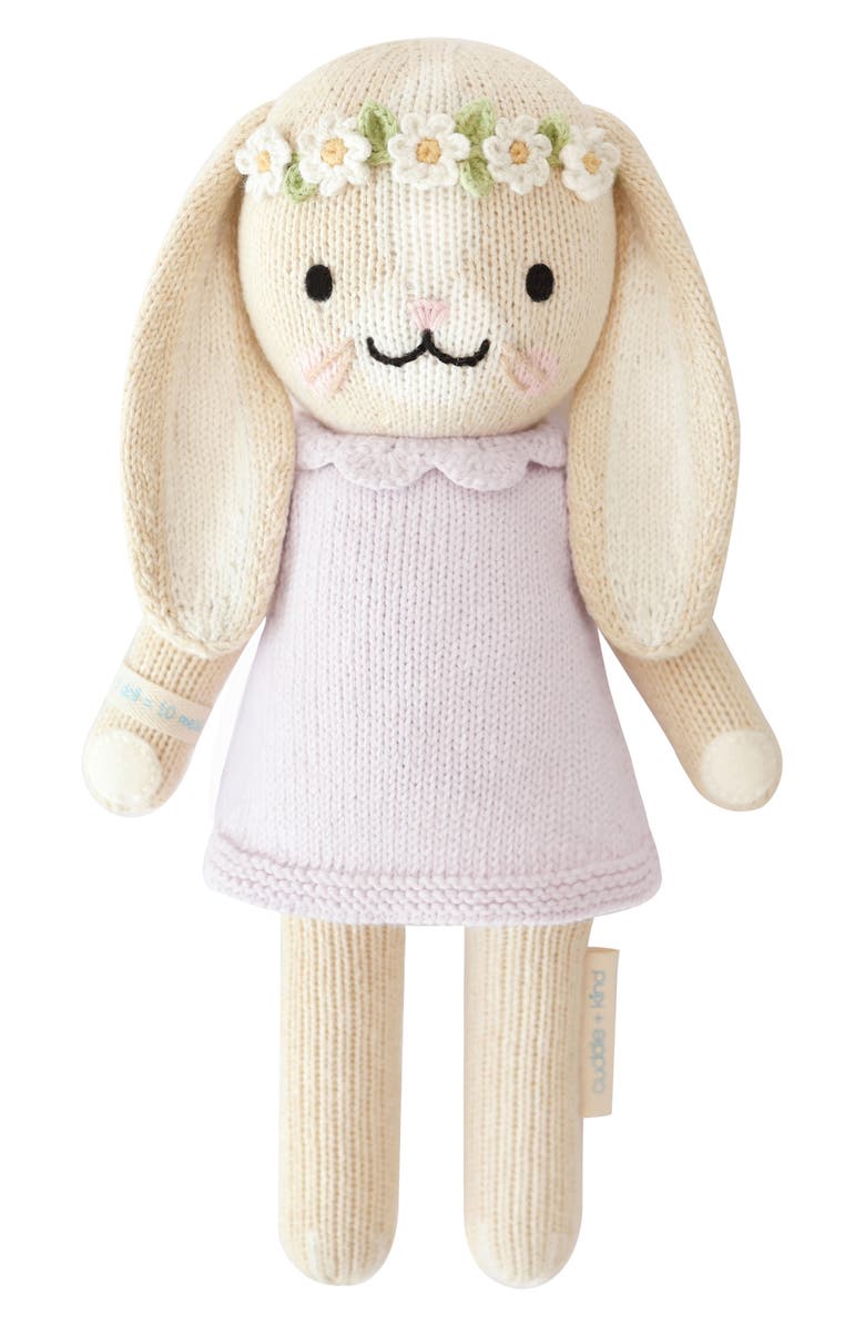 cuddle+kind Little Hannah the Bunny Stuffed Animal, Main, color, Violet