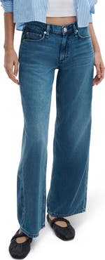 rag & bone Cam Featherweight Low Rise Relaxed Straight Jeans