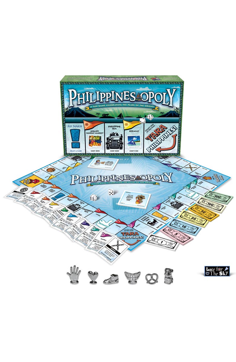 Late for the Sky Philippinesopoly Monopoly Board Game, Alternate, color,