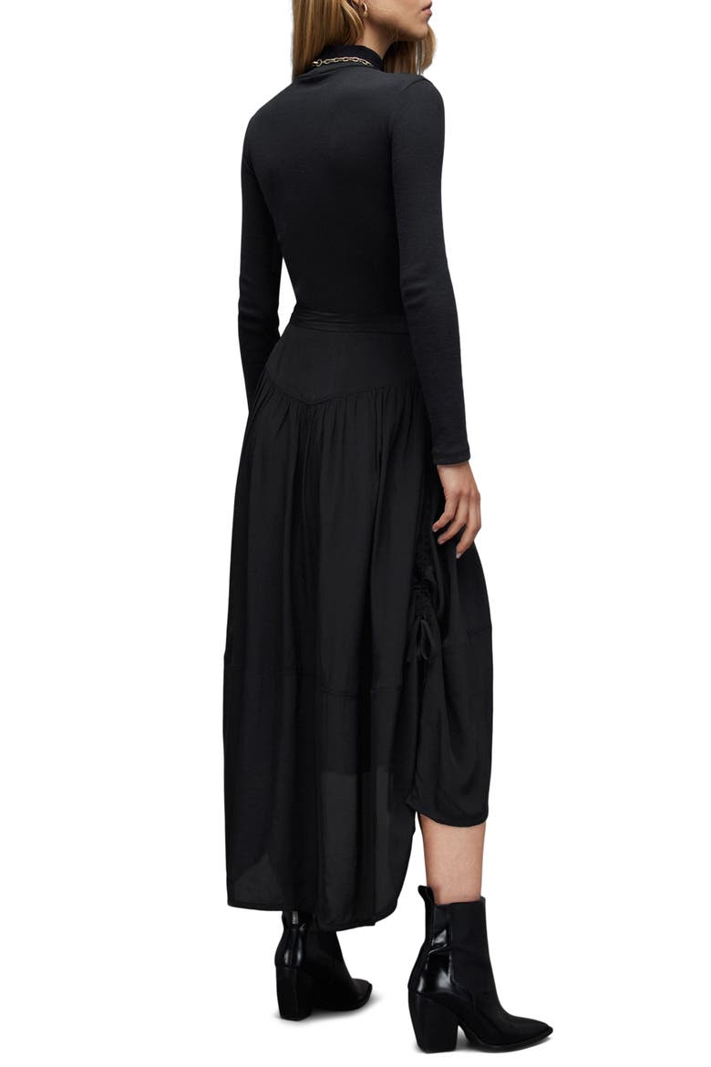 Kaye High-Low Skirt, Alternate, color, BLACK
