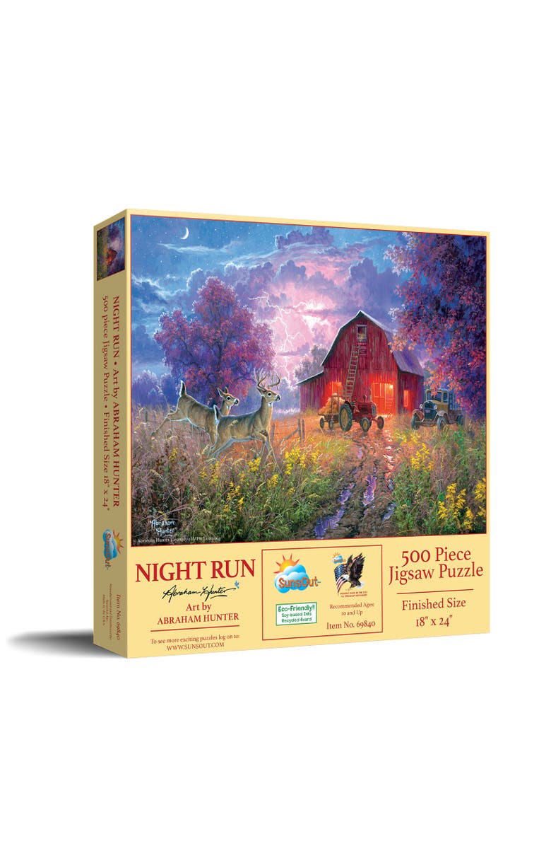 Sunsout Night Run 500 piece Jigsaw Puzzle for Adults, Main, color, Multicolor