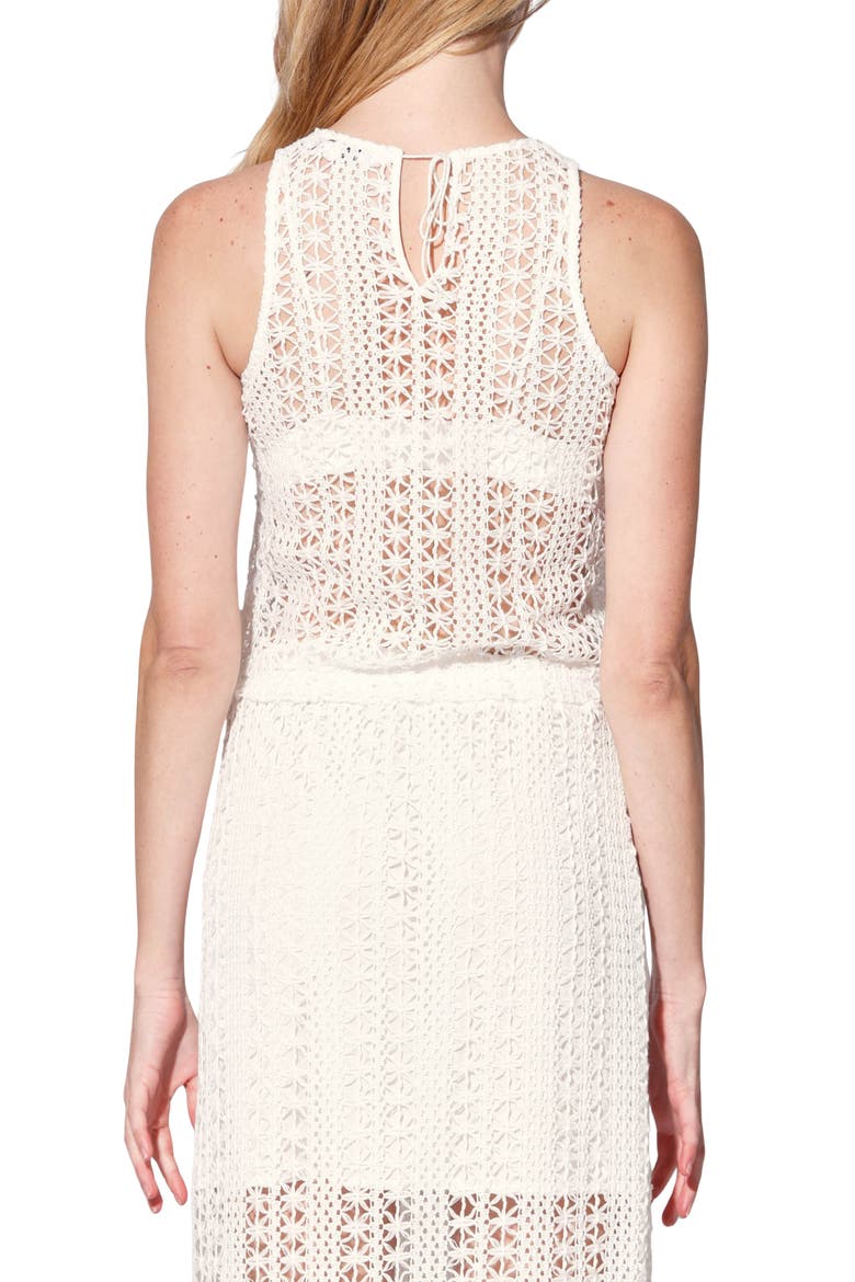 Izzy Sleeveless Knit Top, Alternate, color, WHITE