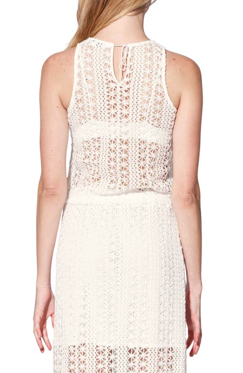 Shop Walter Baker Izzy Sleeveless Knit Top In White