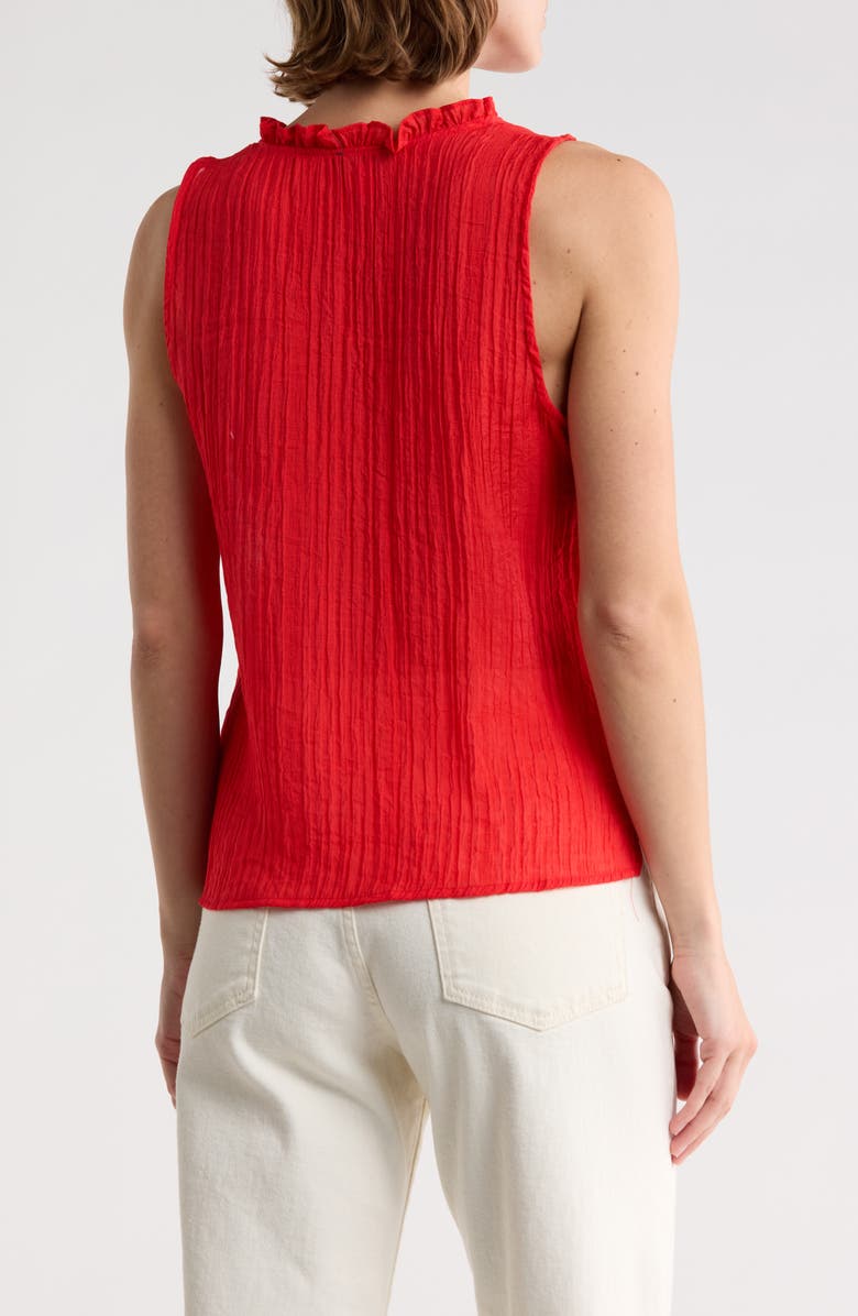 Vince Camuto Front Slit Flowy Shell, Alternate, color, Scarlet Glow