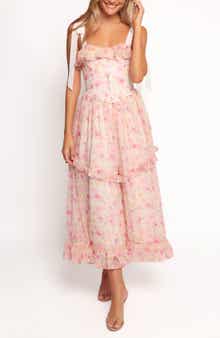 Petal & Pup Zenith Ruffle Tie Strap Maxi Dress