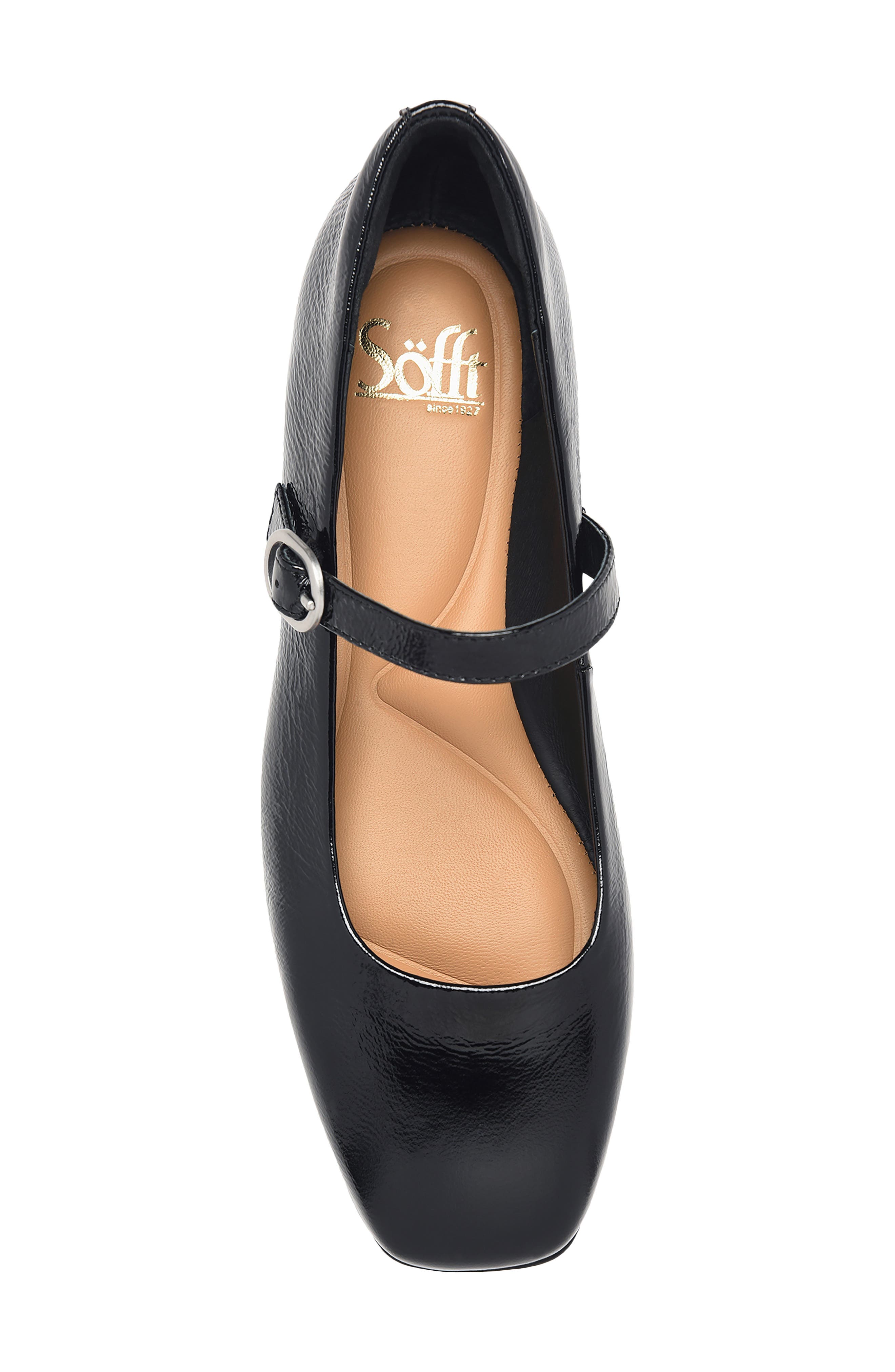 Palma Square Toe Mary Jane Flat, Alternate, color, BLACK PATENT