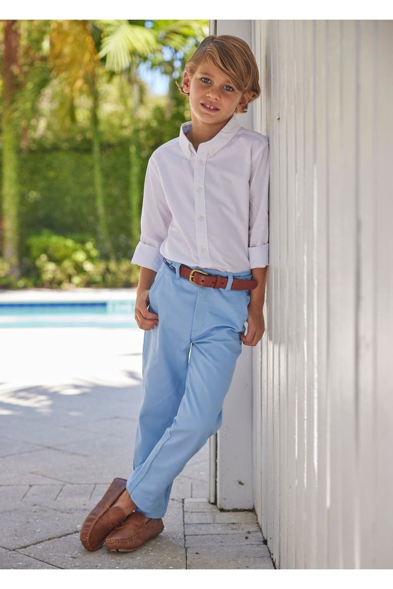 Kids' Oxford Button Down Shirt, Alternate, color, White Oxford