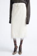 Dries Van Noten Sokna Fringe Midi Skirt