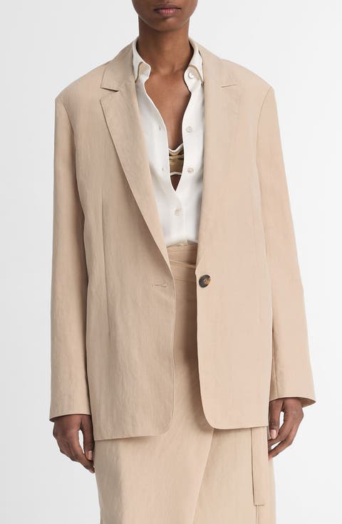 Relaxed Textured Blazer