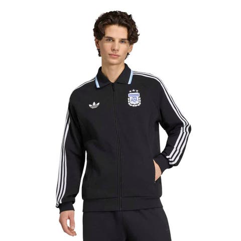 Men's adidas Black Argentina National Team 2026 Away Full-Zip Anthem Jacket