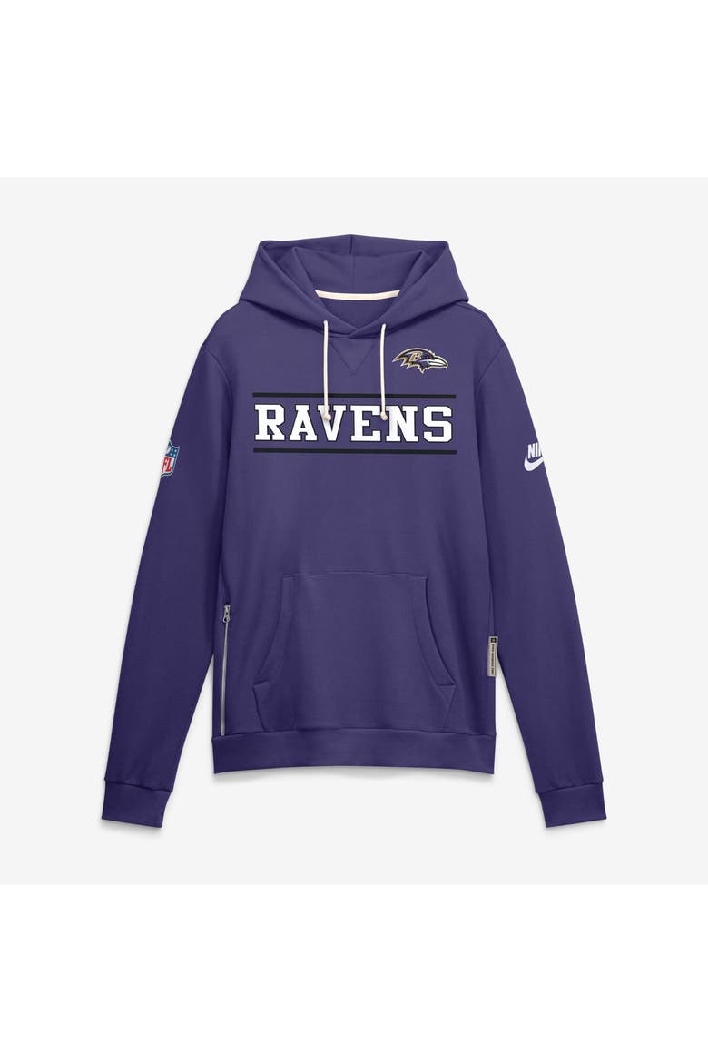 Men's Nike Purple Baltimore Ravens Standard Issue Replay Officials Alternate Dri-FIT Hoodie, Alternate, color, Purple
