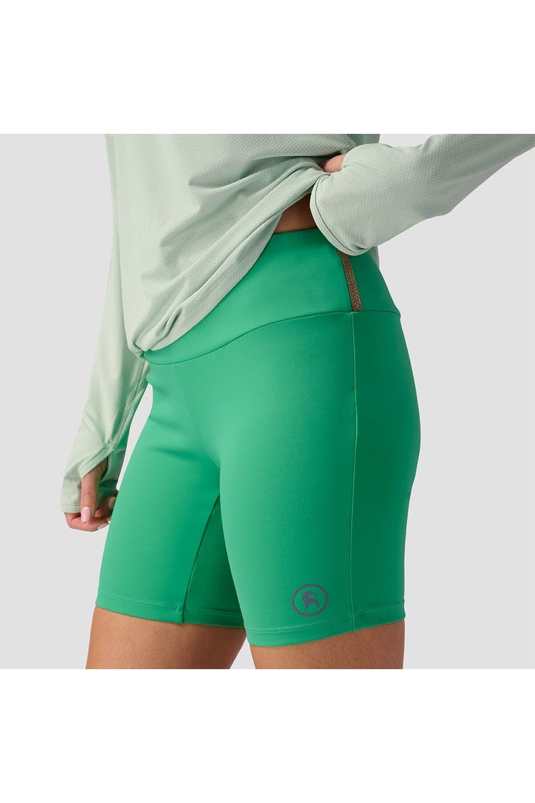 Destination Run Bike Short - Women's, Alternate, color, Wintergreen