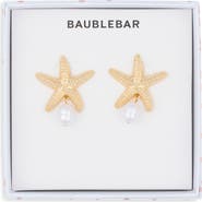 BaubleBar O-Fish-Ally a Star Faux Pearl Drop Statement Earrings